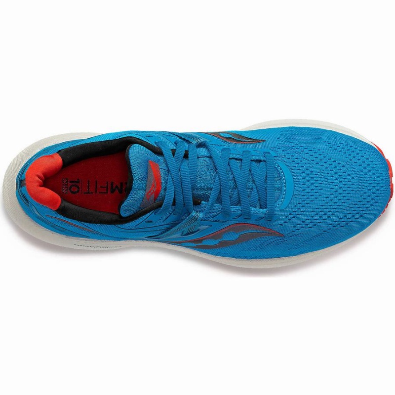 Men's Saucony Triumph 20 Running Shoes Blue | SG S63215-F02