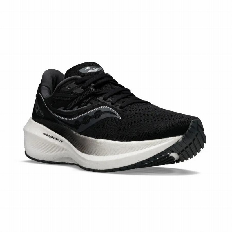 Men's Saucony Triumph 20 Running Shoes Black | SG S21856-K58