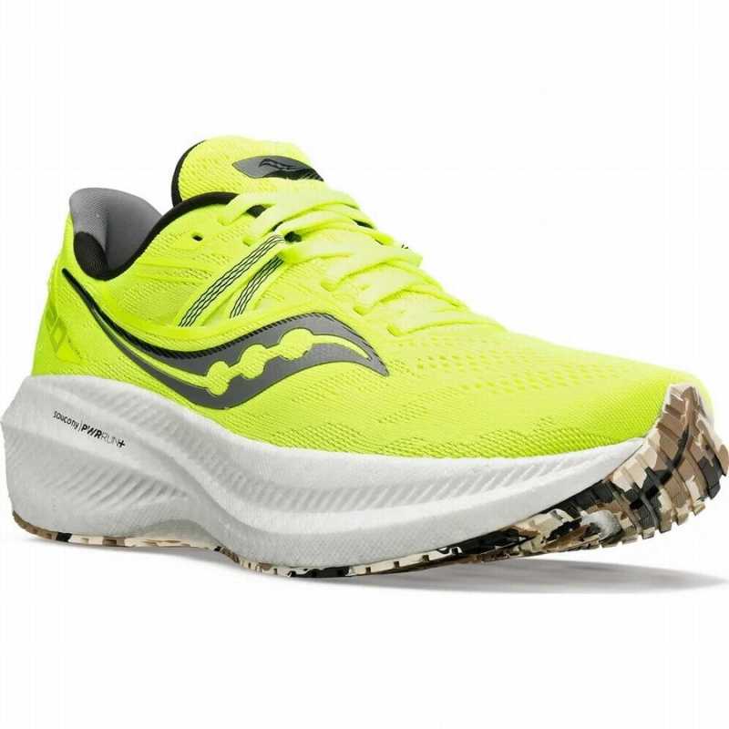 Men's Saucony Triumph 20 Running Shoes Green | SG S91683-G59