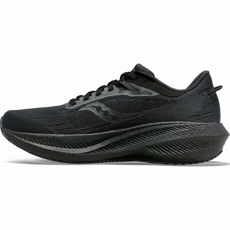 Men's Saucony Triumph 21 Running Shoes Black | SG S89761-M93