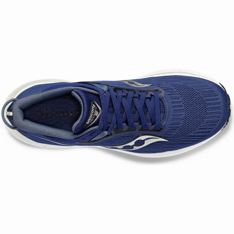 Men's Saucony Triumph 21 Running Shoes Indigo / Black | SG S35427-H06