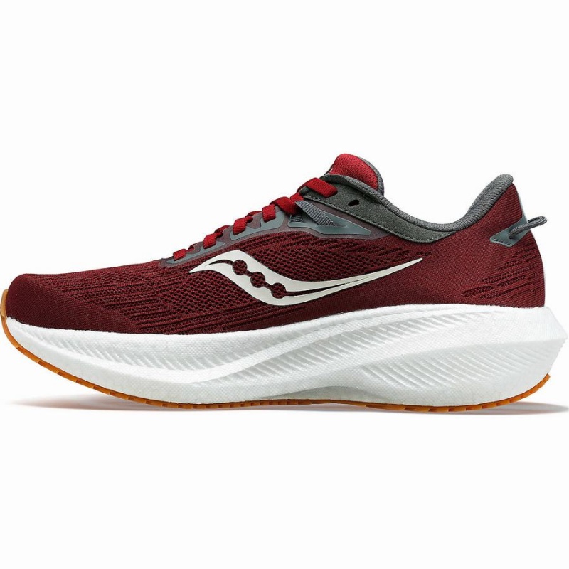 Men's Saucony Triumph 21 Running Shoes Red | SG S23108-A46