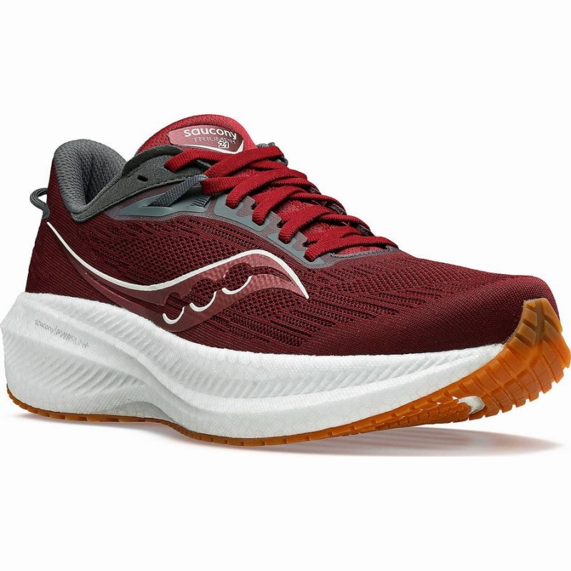 Men's Saucony Triumph 21 Running Shoes Red | SG S23108-A46