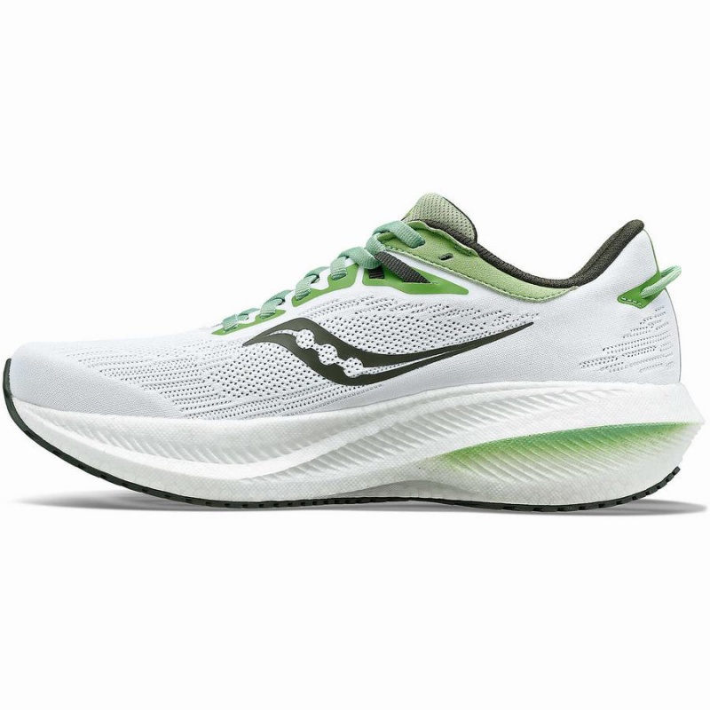 Men's Saucony Triumph 21 Running Shoes White | SG S16839-V62