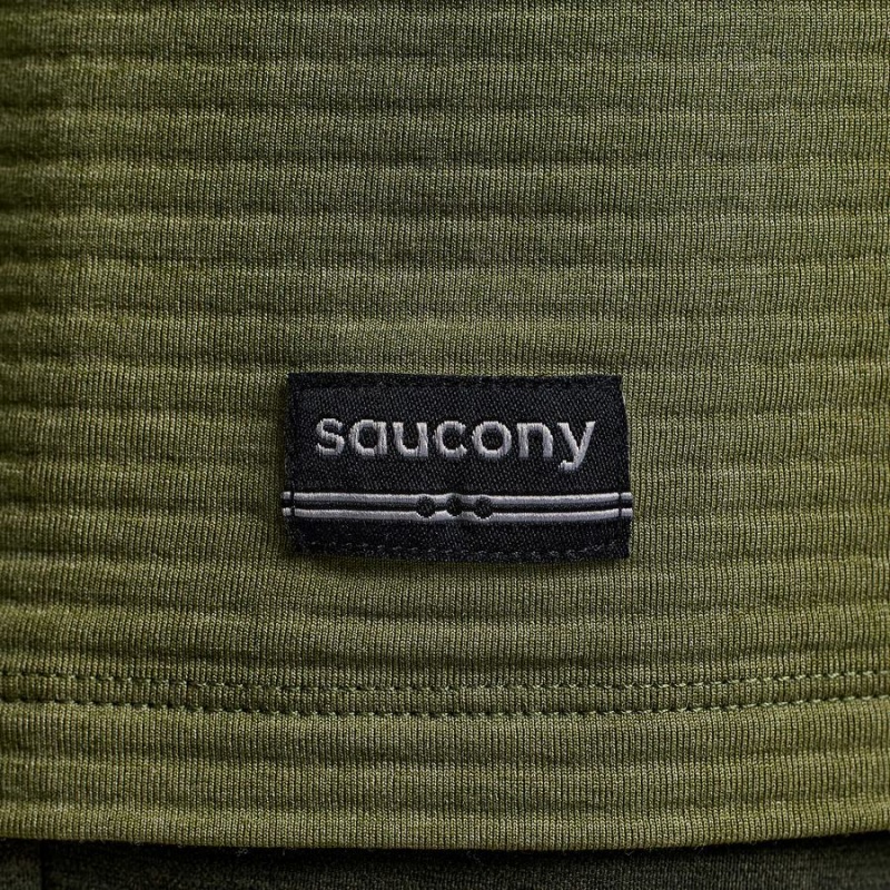 Men's Saucony Triumph 3D Crew T Shirts Khaki | SG S98250-J94