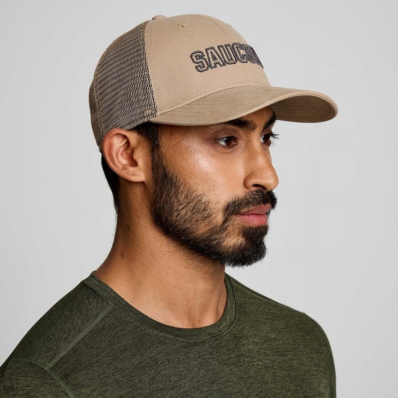 Men\'s Saucony Trucker Hats Blue Grey | SG S31295-D03