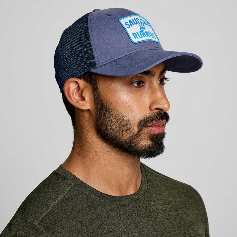 Men\'s Saucony Trucker Hats Blue | SG S56901-L26