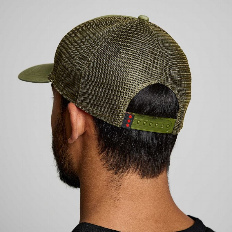 Men's Saucony Trucker Hats Khaki | SG S52316-F24