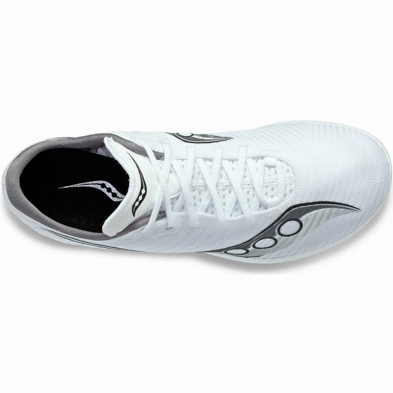 Men's Saucony Velocity MP Track Spikes White / Silver | SG S96342-G14