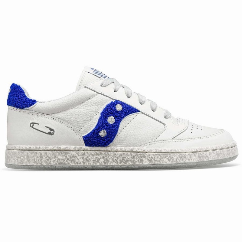 Men\'s Saucony X Maybe Tomorrow Jazz Court Varsity Sneakers White / Blue | SG S16359-F31