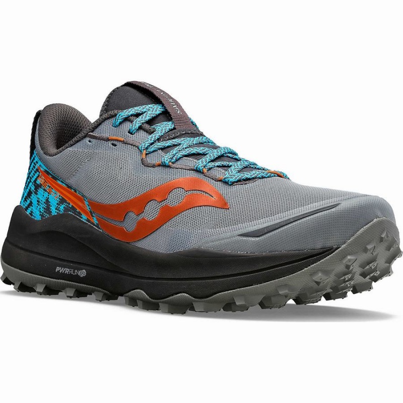 Men's Saucony Xodus Ultra 2 Running Shoes Grey / Black | SG S59734-U02