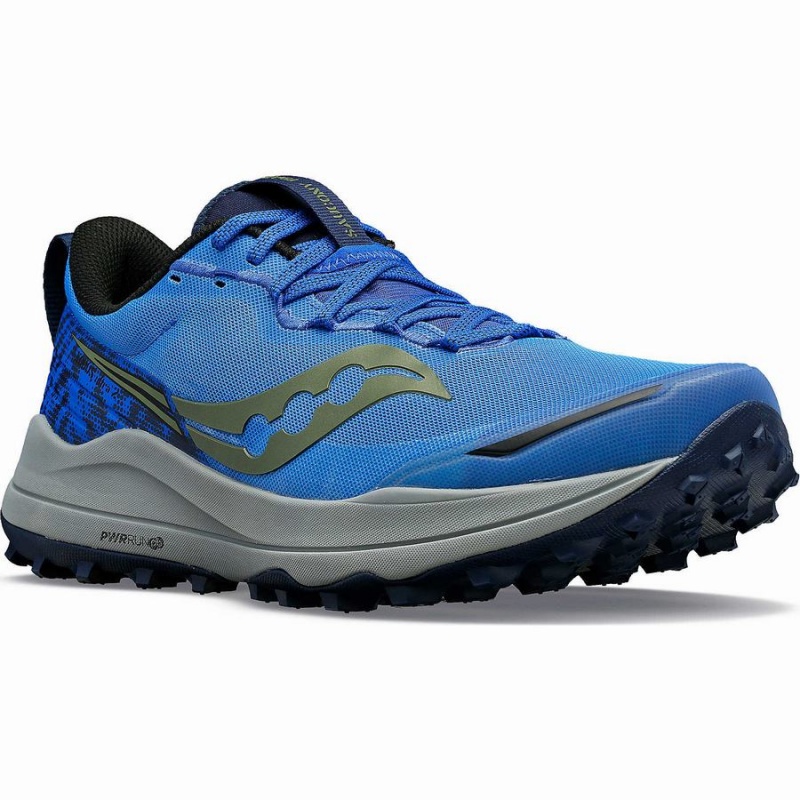 Men's Saucony Xodus Ultra 2 Trail Running Shoes Blue / Navy | SG S02719-G97