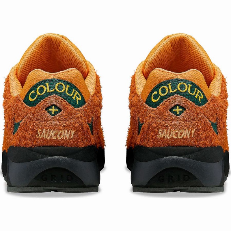 Men's Saucony x Colour Plus Grid Shadow 2 Sneakers Brown Green | SG S78642-T25