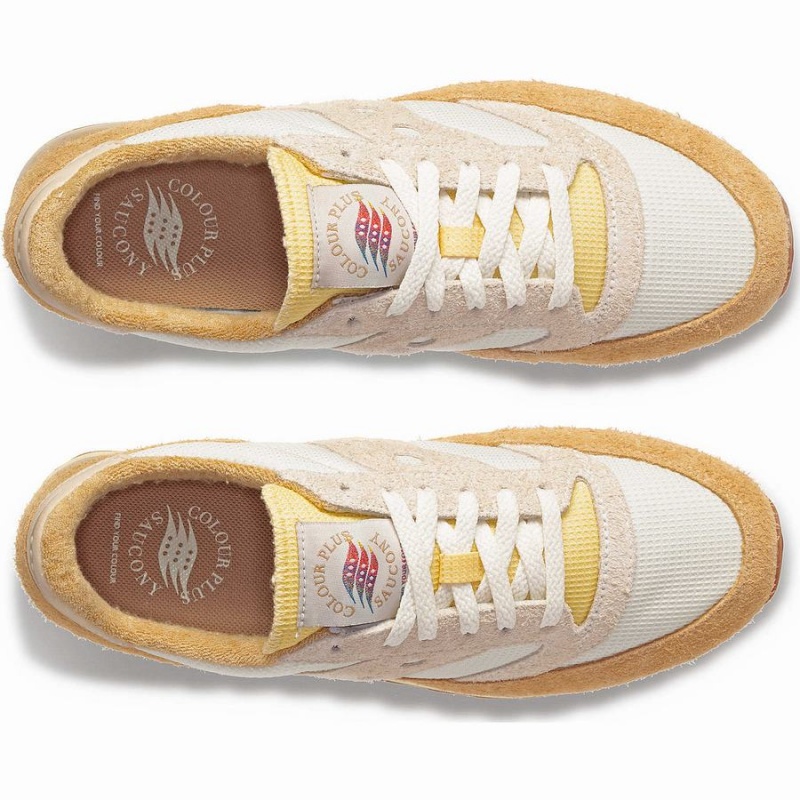 Men's Saucony x Colour Plus Jazz 81 Sneakers White / Beige | SG S10792-S30