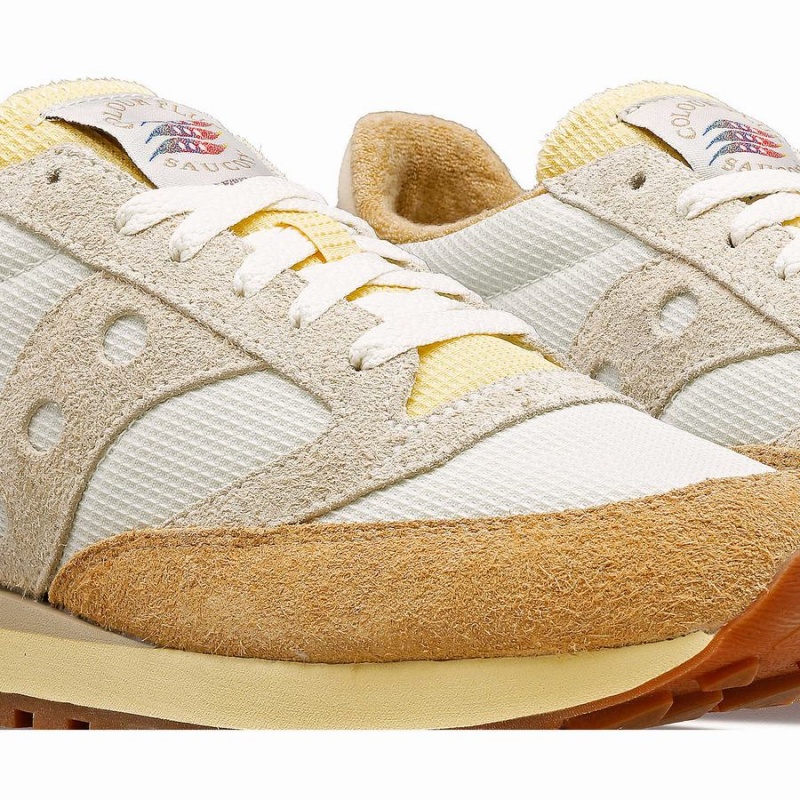 Men's Saucony x Colour Plus Jazz 81 Sneakers White / Beige | SG S10792-S30