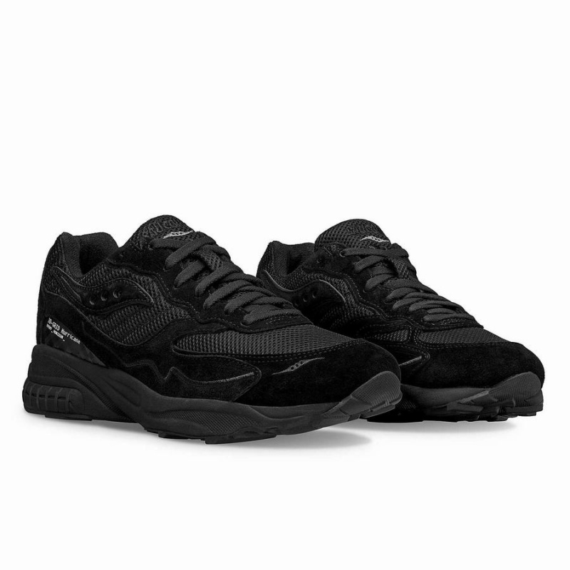 Women's Saucony 3D Grid Hurricane Event Horizon Sneakers Black | SG S02917-H01