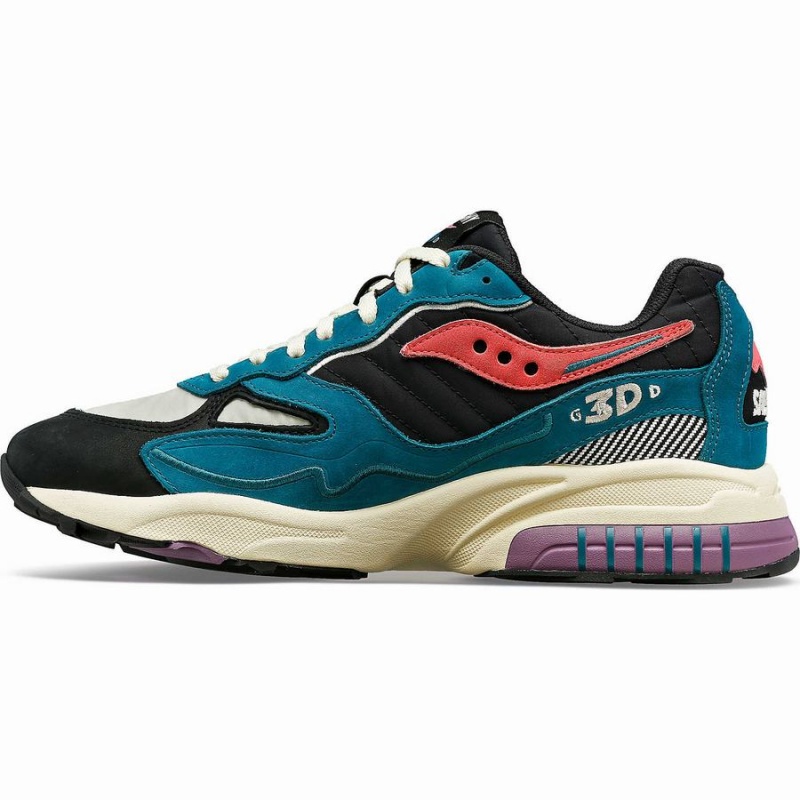 Women's Saucony 3D Grid Hurricane Midnight Swimming Sneakers Green / Black | SG S85412-E91