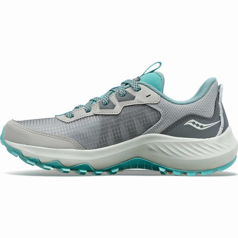 Women's Saucony Aura TR Running Shoes Grey / Turquoise | SG S40851-B94