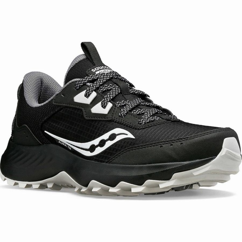 Women's Saucony Aura TR Wide Running Shoes Black | SG S36501-R93