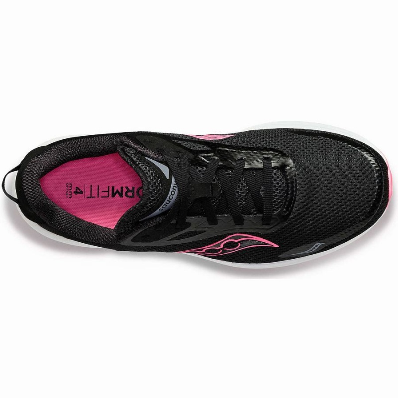 Women's Saucony Axon 3 Running Shoes Black / Pink | SG S35189-C67