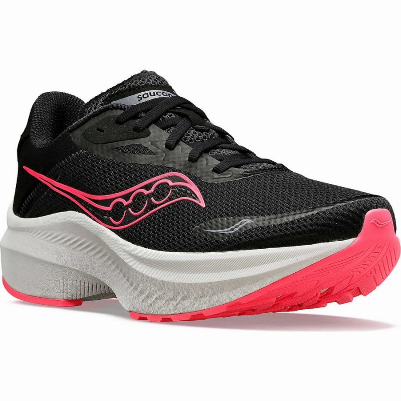 Women's Saucony Axon 3 Running Shoes Black / Pink | SG S35189-C67