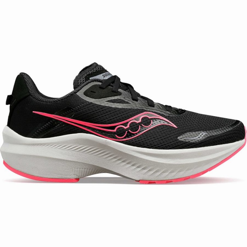 Women\'s Saucony Axon 3 Running Shoes Black / Pink | SG S35189-C67