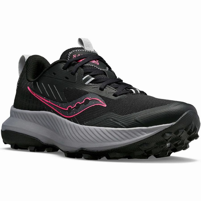 Women's Saucony Blaze TR Trail Running Shoes Black / Pink | SG S72954-F36