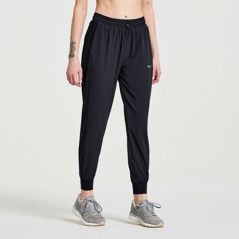 Women's Saucony Boston Woven Pants Black | SG S51698-L95