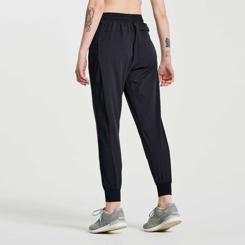 Women's Saucony Boston Woven Pants Black | SG S51698-L95