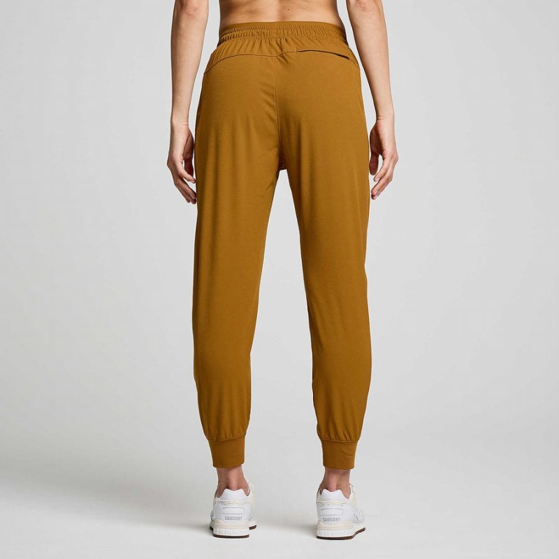 Women's Saucony Boston Woven Pants Brown | SG S34805-K40