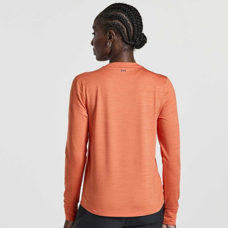 Women's Saucony Boulder Baselayer Tops Orange | SG S48175-N93