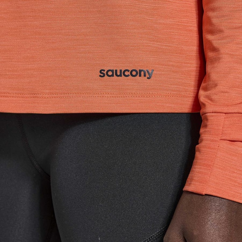 Women's Saucony Boulder Baselayer Tops Orange | SG S48175-N93