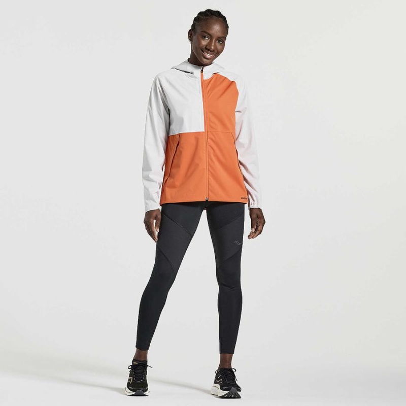 Women's Saucony Boulder Drizzle Jackets White | SG S78146-V08