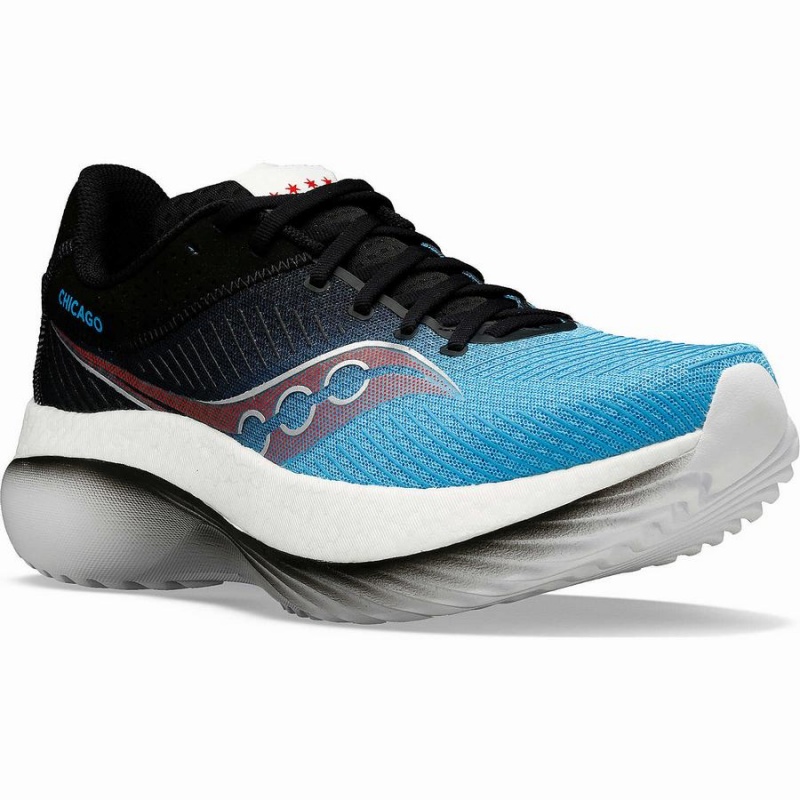 Women's Saucony Chicago Kinvara Pro Running Shoes Blue / Black | SG S85963-A91