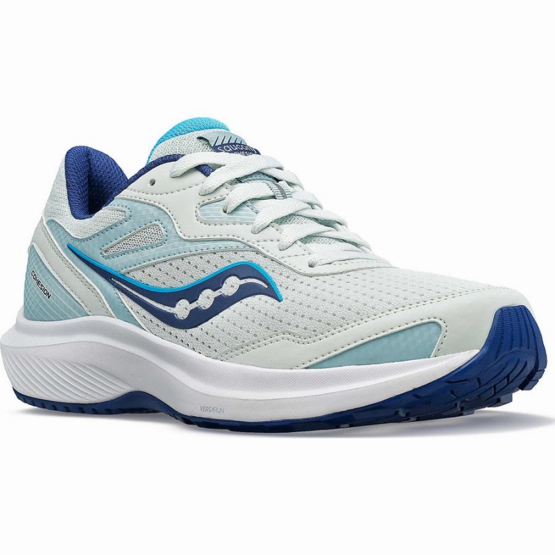 Women's Saucony Cohesion 16 Walking Shoes White / Indigo | SG S30518-F45