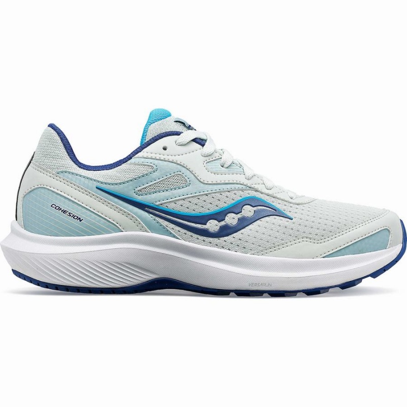 Women\'s Saucony Cohesion 16 Walking Shoes White / Indigo | SG S30518-F45