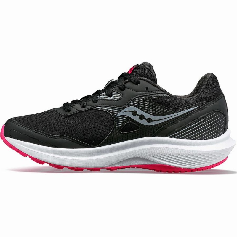 Women's Saucony Cohesion 16 Walking Shoes Black / Fuchsia | SG S79320-K56