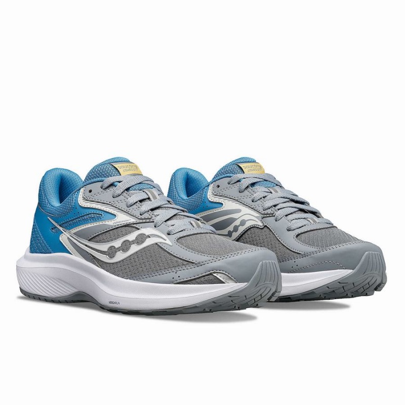 Women's Saucony Cohesion 17 Running Shoes Grey / Blue | SG S28946-R56