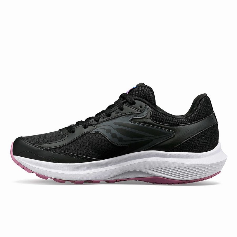 Women's Saucony Cohesion 17 Running Shoes Black / Purple | SG S87495-T89