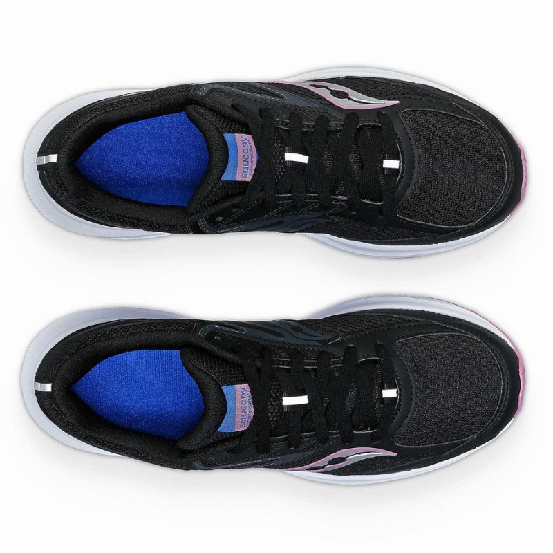 Women's Saucony Cohesion 17 Running Shoes Black / Purple | SG S87495-T89