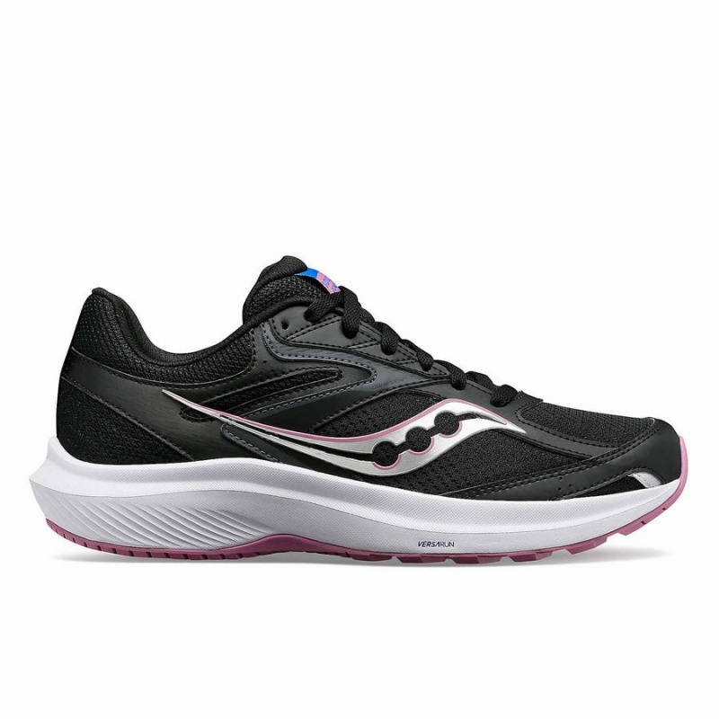 Women\'s Saucony Cohesion 17 Running Shoes Black / Purple | SG S87495-T89