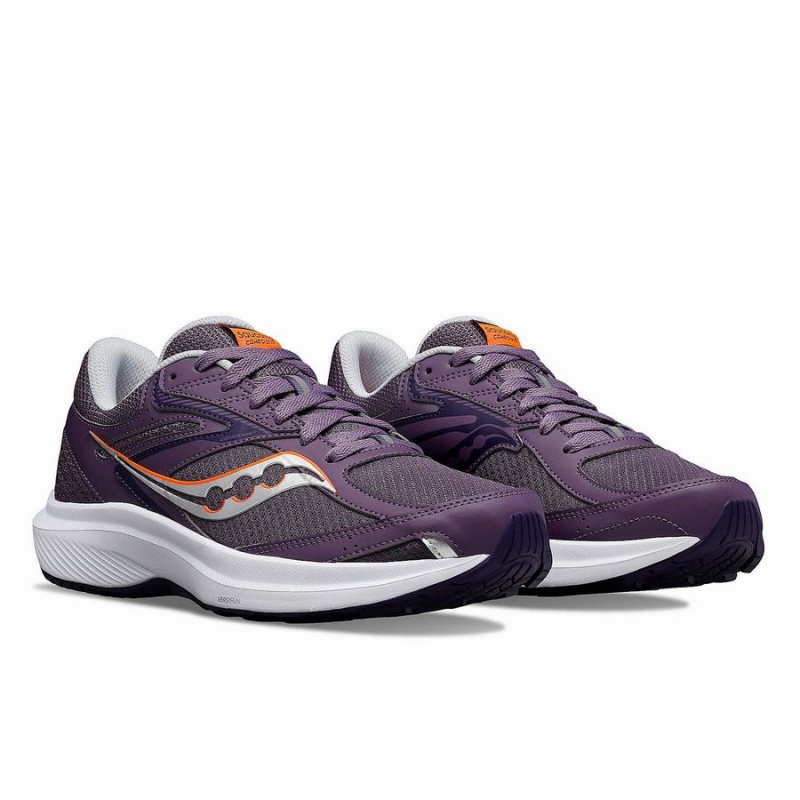 Women's Saucony Cohesion 17 Running Shoes Purple / Red | SG S72850-Y45