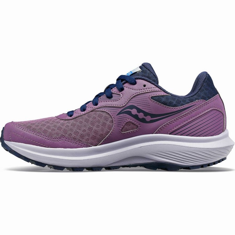 Women's Saucony Cohesion TR16 Trail Running Shoes Purple / Navy | SG S12035-X10