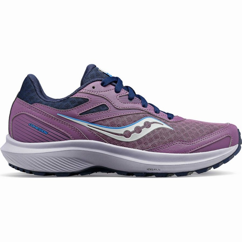 Women\'s Saucony Cohesion TR16 Trail Running Shoes Purple / Navy | SG S12035-X10