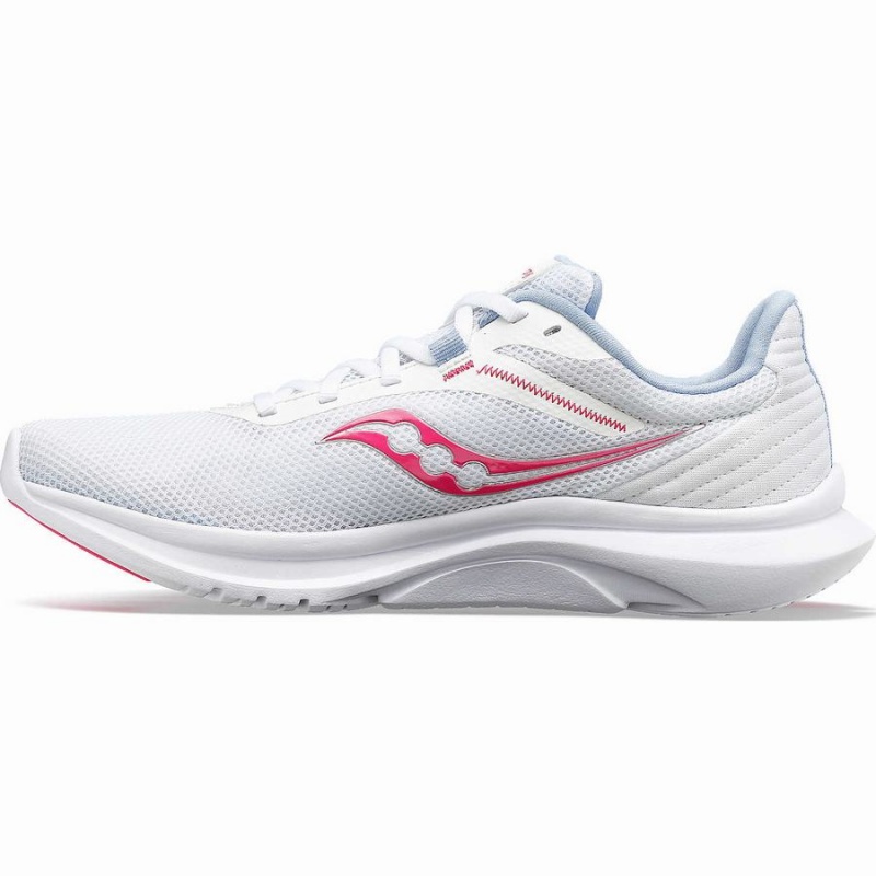 Women's Saucony Convergence Running Shoes White / Pink | SG S93065-D16