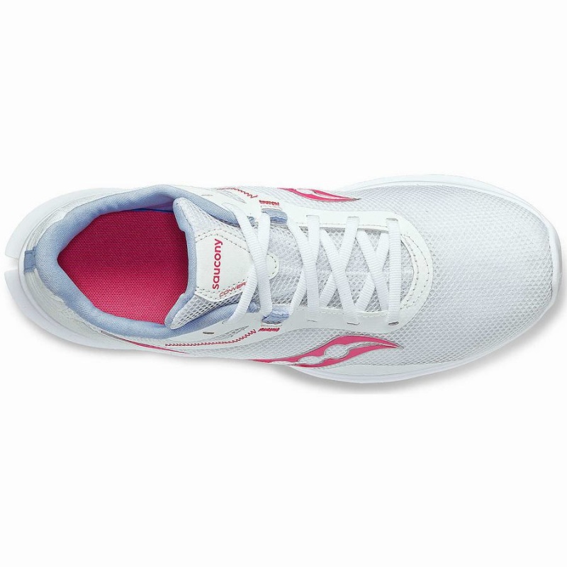 Women's Saucony Convergence Running Shoes White / Pink | SG S93065-D16