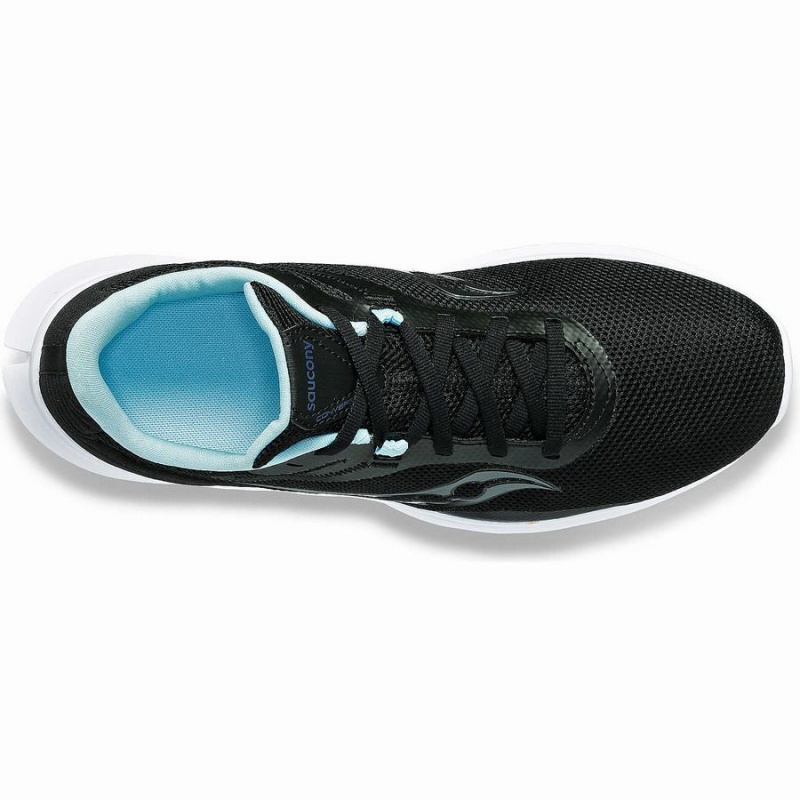 Women's Saucony Convergence Walking Shoes Black / Light Turquoise | SG S75291-L59