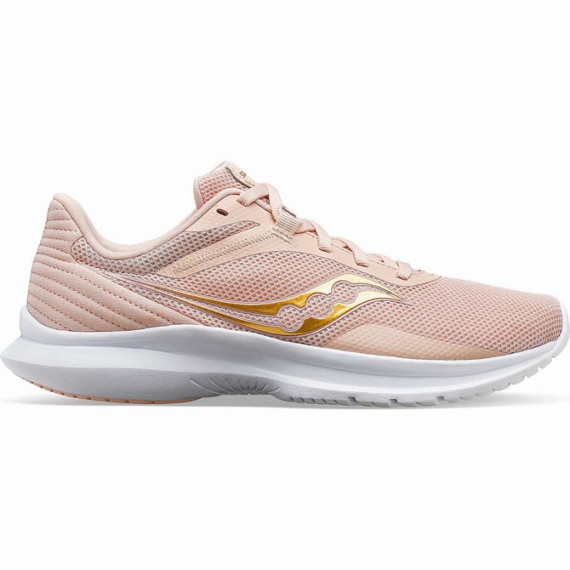 Women\'s Saucony Convergence Walking Shoes Coral / Gold | SG S72364-Q74