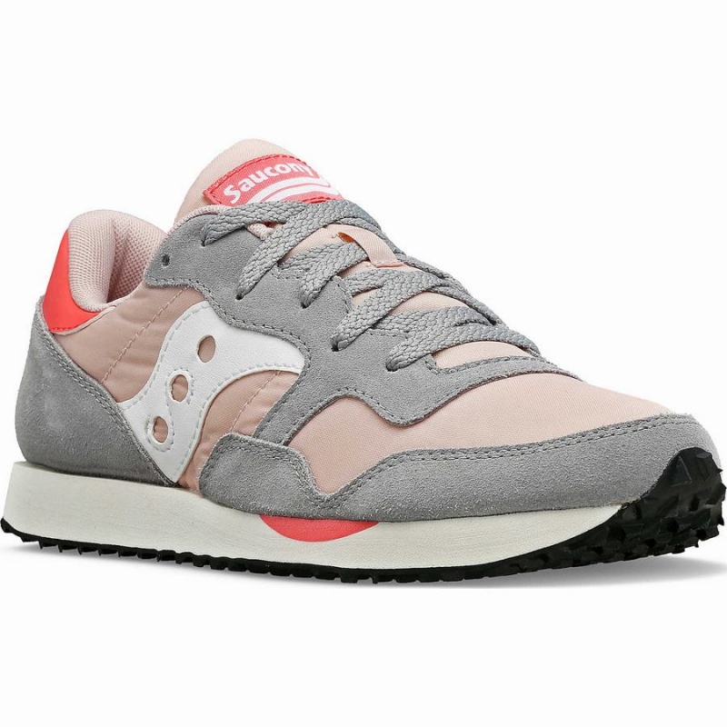 Women's Saucony DXN Trainer Sneakers Grey / Pink | SG S51793-F34