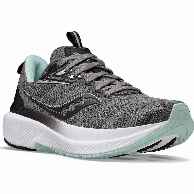 Women's Saucony Echelon 9 Running Shoes Grey | SG S90472-K39